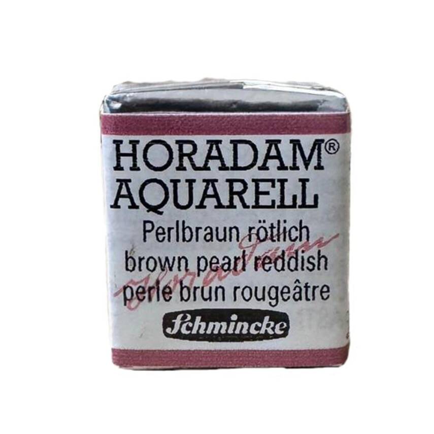 Schmincke Horadam Aquarell Gilding Watercolour Half Pan 997 Brown Pearl Reddish - 1