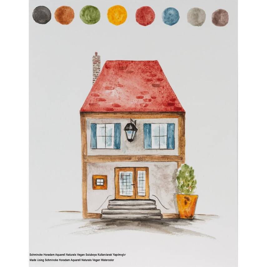 Schmincke Horadam Aquarell Naturals Vegan Suluboya 15 ml Tüp 750 Vine Black - 3