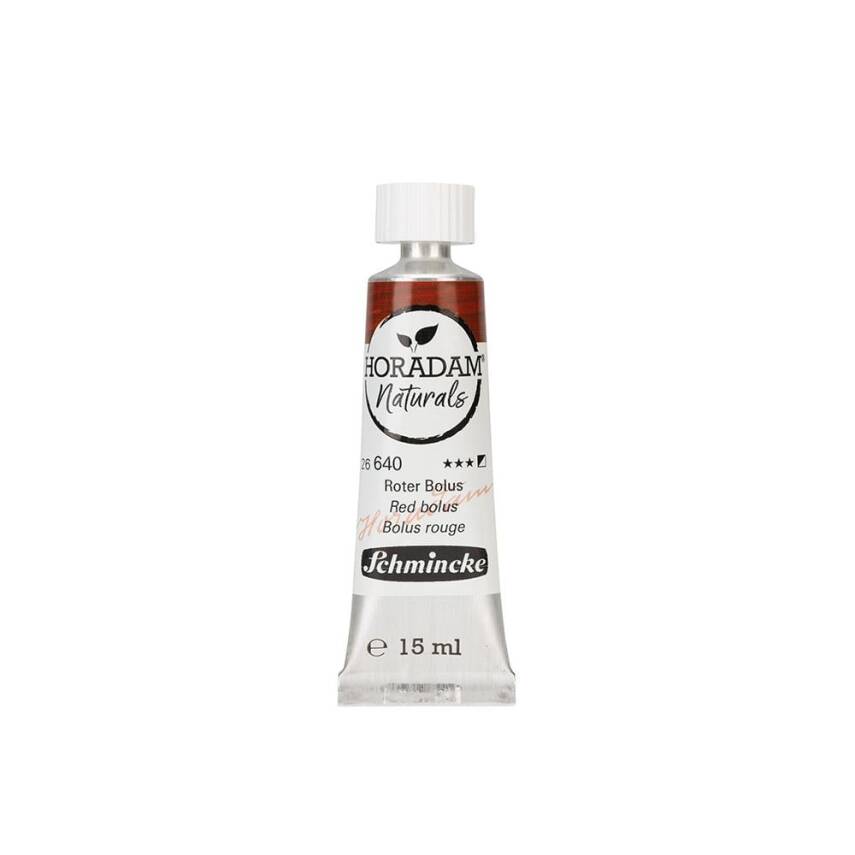 Schmincke Horadam Aquarell Naturals Vegan Watercolor 15 ml Tube 640 Red Bolus - 1