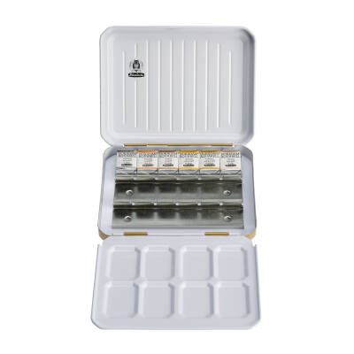 Schmincke Horadam Aquarell Özel Altın Renk Kutulu Yaldız Renkler 6 x Yarım Tablet (1)