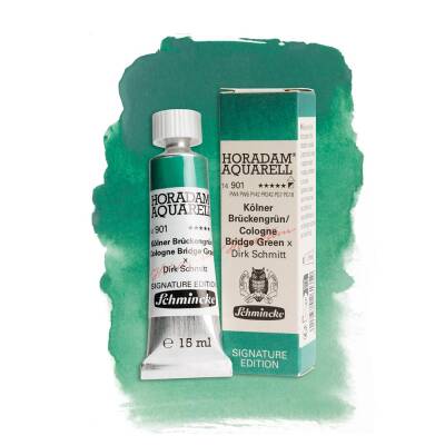 Schmincke Horadam Aquarell Artist Sulu Boya 15 ml 901 Cologne Bridge Green Signature Edition Özel Renkler - 2