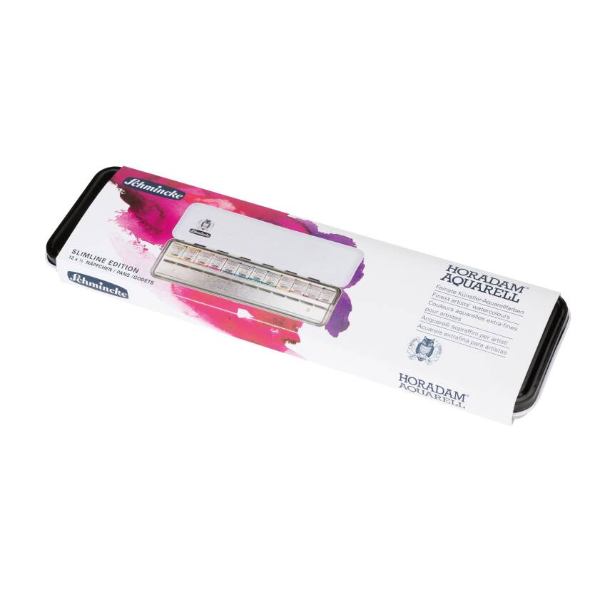 Schmincke Horadam Aquarell Slimline Edition Suluboya Seti 12 X Yarım Tablet 74825 - 5