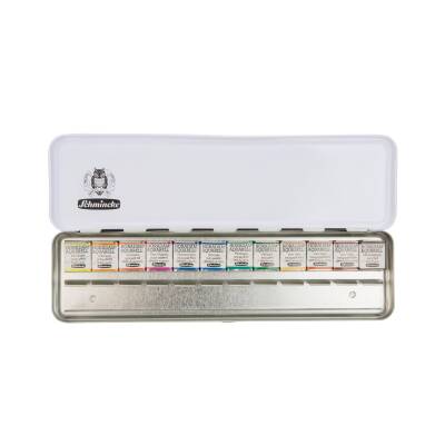 Schmincke Horadam Aquarell Slimline Edition Watercolor Set 12 Half Pan 74825 - 3