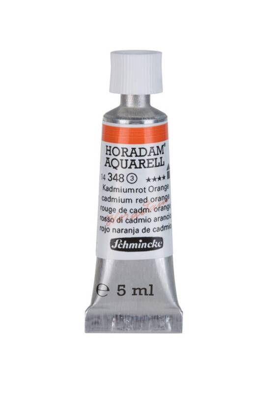 Schmincke Horadam Aquarell Sulu Boya 5 Ml 348 Cadmium Red Orange - 1
