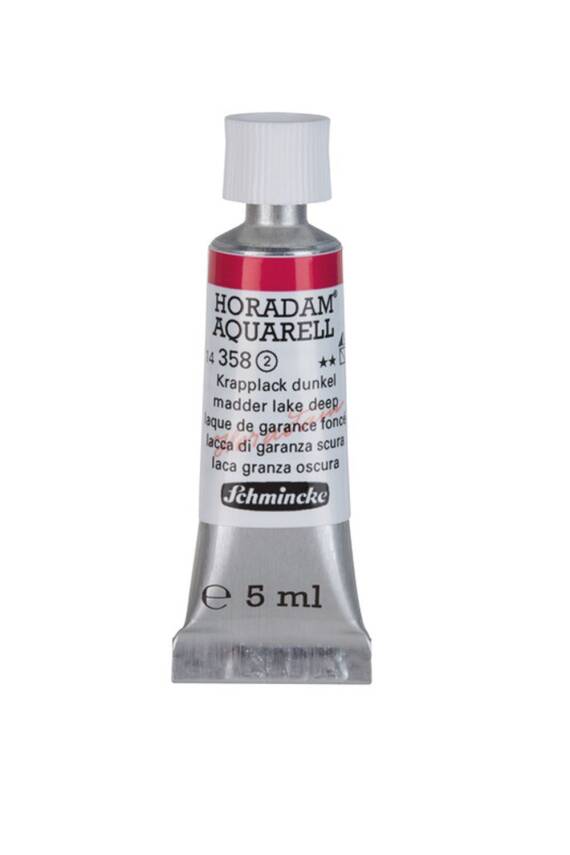 Schmincke Horadam Aquarell Sulu Boya 5 Ml 358 Madder Lake Deep - 1