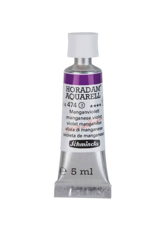 Schmincke Horadam Aquarell Sulu Boya 5 Ml 474 Manganese Violet - 1