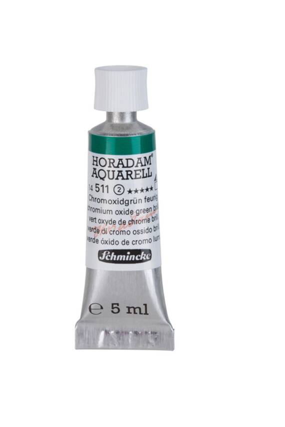 Schmincke Horadam Aquarell Sulu Boya 5 Ml 511 Chromium Oxide Green Brilliant - 1