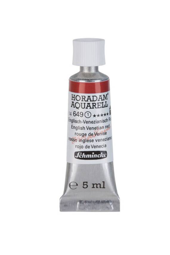 Schmincke Horadam Aquarell Sulu Boya 5 Ml 649 English Venetian Red - 1