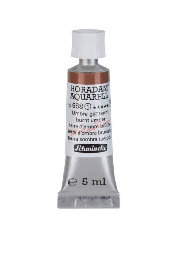 Schmincke Horadam Aquarell Sulu Boya 5 Ml 668 Burnt Umber - 1