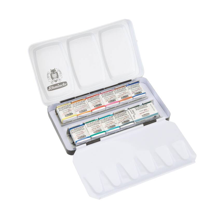 Schmincke Horadam Aquarell Suluboya Seti Special Edition Cesc Ferre Temel Renkleri 10 X Yarım Tablet 1 Tam Tablet 74654 - 4