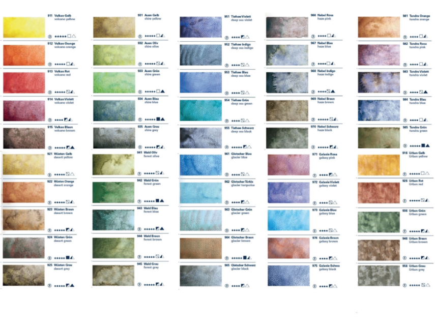 Schmincke Horadam Aquarell Supergranulating Wooden Box Artist Watercolour Set 5 ml x 50 Tubes 74661 - 2