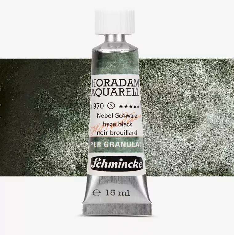 Schmincke Horadam Aquarell Supergranulation 15 ml Haze Black - 1