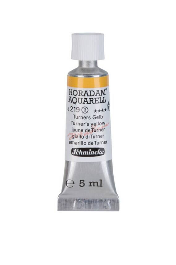 Schmincke Horadam Aquarell Watercolor 5 Ml Tube 219 Turner`S Yellow - 1