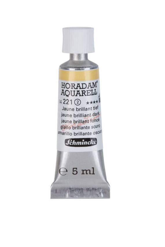 Schmincke Horadam Aquarell Watercolor 5 Ml Tube 221 Jaune Brilliant Dark - 1