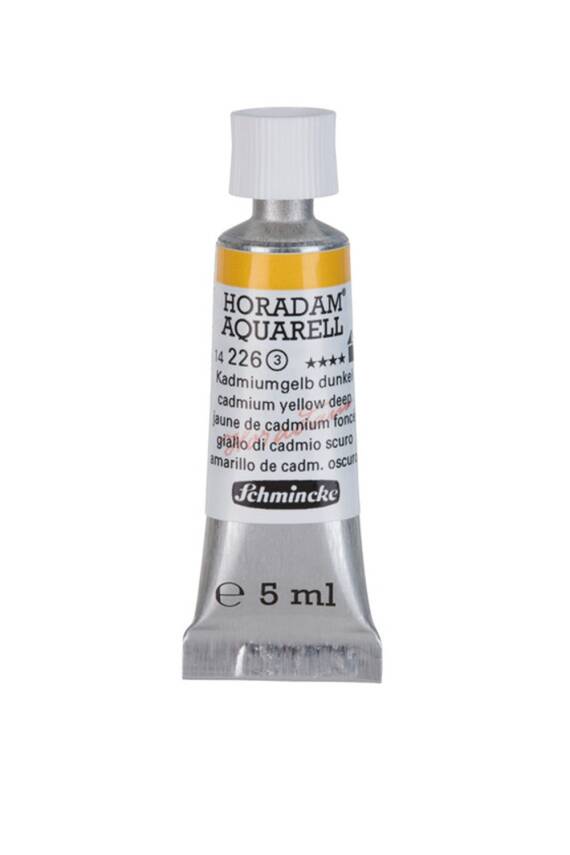 Schmincke Horadam Aquarell Watercolor 5 Ml Tube 226 Cadmium Yellow Deep - 1