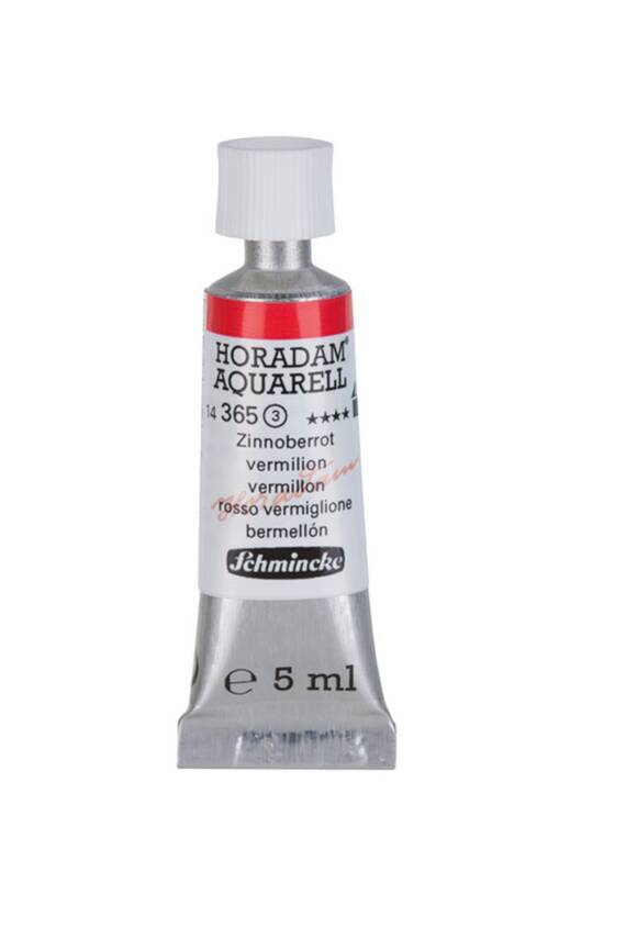 Schmincke Horadam Aquarell Watercolor 5 Ml Tube 365 Vermilion - 1