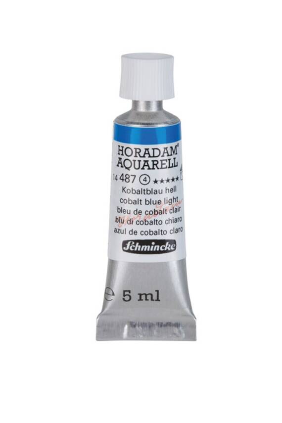 Schmincke Horadam Aquarell Watercolor 5 Ml Tube 487 Cobalt Blue Light - 1