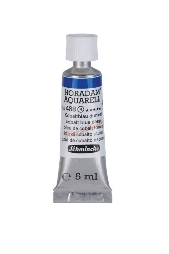 Schmincke Horadam Aquarell Watercolor 5 Ml Tube 488 Cobalt Blue Deep - 1