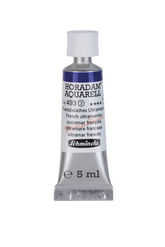 Schmincke Horadam Aquarell Watercolor 5 Ml Tube 493 French Ultramarine - 1
