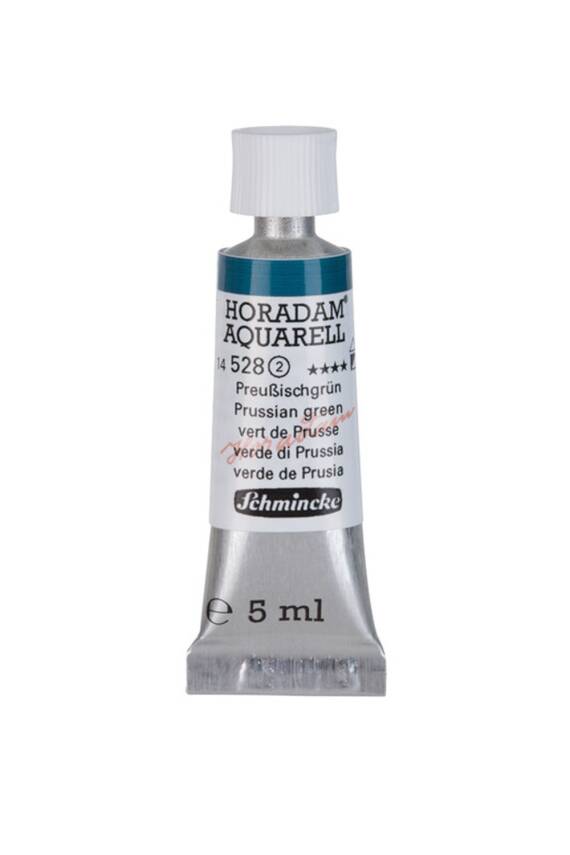 Schmincke Horadam Aquarell Watercolor 5 Ml Tube 528 Prussian Green - 1