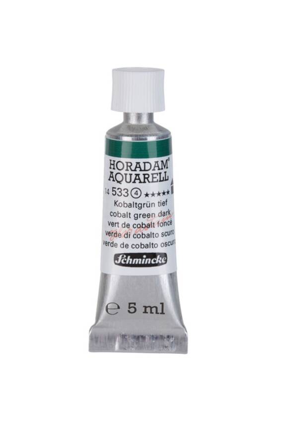 Schmincke Horadam Aquarell Watercolor 5 Ml Tube 533 Cobalt Green Dark - 1