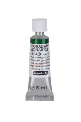 Schmincke Horadam Aquarell Watercolor 5 Ml Tube 534 Permanent Green Olive