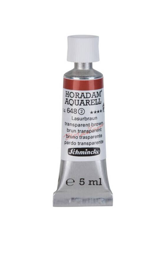Schmincke Horadam Aquarell Watercolor 5 Ml Tube 648 Transparent Brown - 1