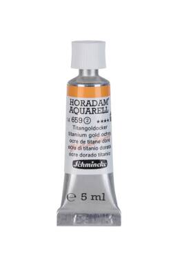 Schmincke Horadam Aquarell Watercolor 5 Ml Tube 659 Titanium Gold Ocher