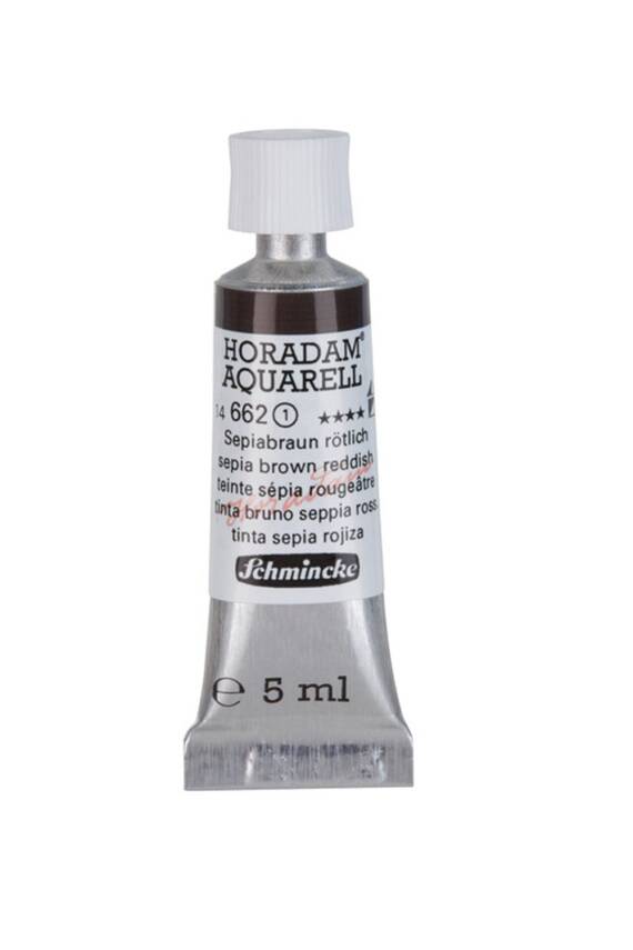 Schmincke Horadam Aquarell Watercolor 5 Ml Tube 662 Sepia Brown Reddish - 1