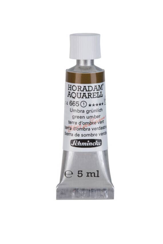 Schmincke Horadam Aquarell Watercolor 5 Ml Tube 665 Green Umber - 1