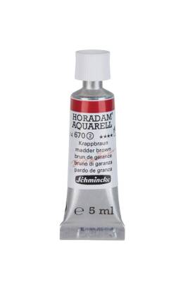 Schmincke Horadam Aquarell Watercolor 5 Ml Tube 670 Madder Brown