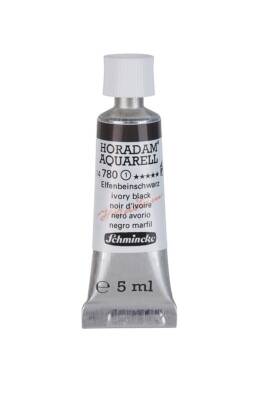 Schmincke Horadam Aquarell Watercolor 5 Ml Tube 780 Ivory Black
