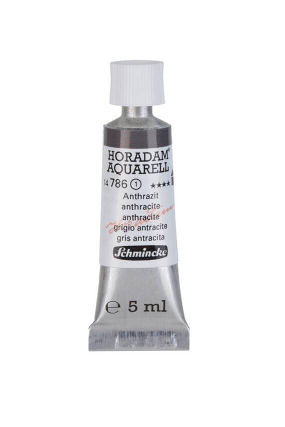 Schmincke Horadam Aquarell Watercolor 5 Ml Tube 786 Anthracite - 1