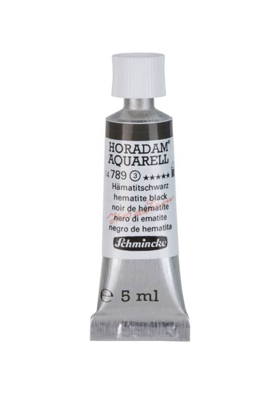 Schmincke Horadam Aquarell Watercolor 5 Ml Tube 789 Hematite Black - 1
