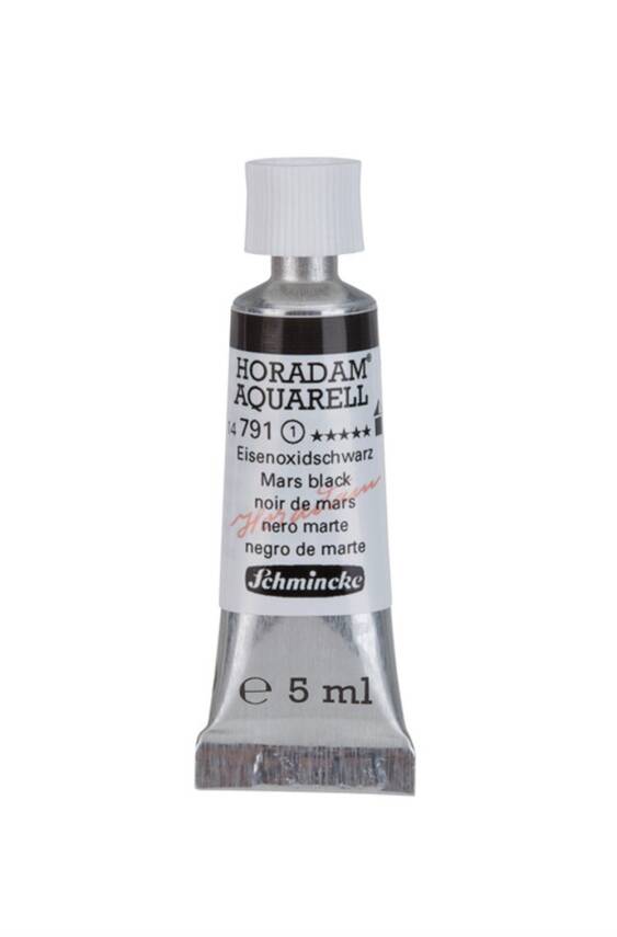 Schmincke Horadam Aquarell Watercolor 5 Ml Tube 791 Mars Black - 1