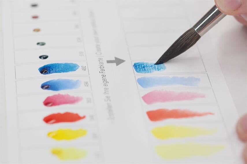 Schmincke Horadam Aquarell Wooden Box Artist Watercolour Set 140 Colour Half Pan - 5