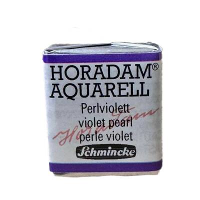Schmincke Horadam Aquarell Yaldız Sulu Boya Yarım Tablet 991 Violet Pearl