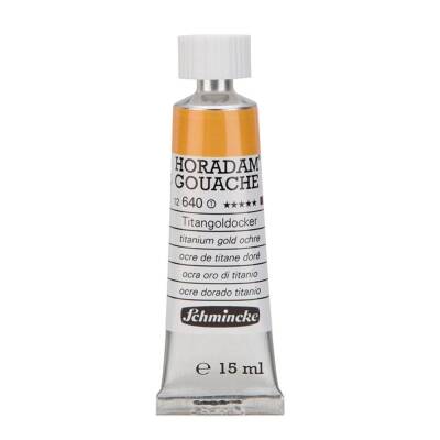 Schmincke Horadam Artist Gouache 15 ml Series 1 640 Titanium Gold Ocher