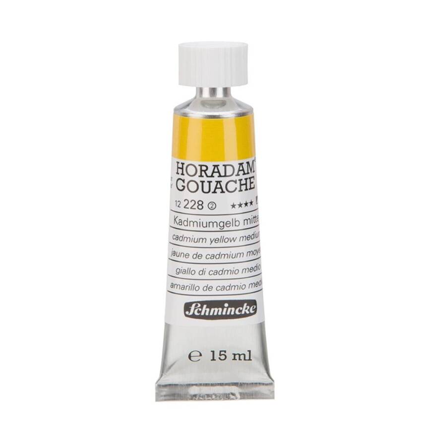 Schmincke Horadam Artist Gouache 15 ml Series 2 228 Cadmium Yellow Middle - 1