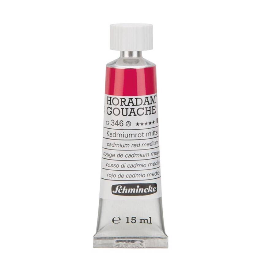 Schmincke Horadam Artist Gouache 15 ml Series 3 346 Cadmium Red Middle - 1