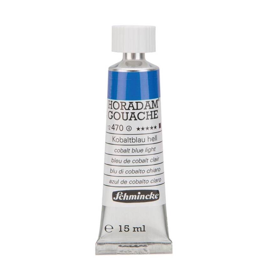 Schmincke Horadam Artist Gouache 15 ml Series 4 470 Cobalt Blue Light - 1