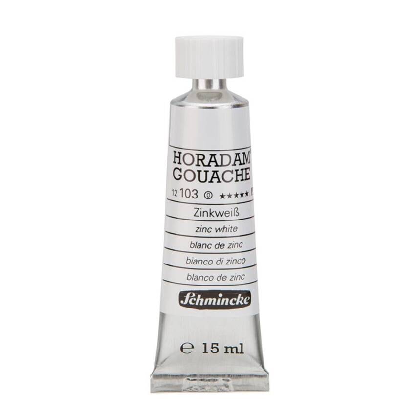 Schmincke Horadam Artist Gouache Paint 15 ml Series 1 103 Zinc White - 1