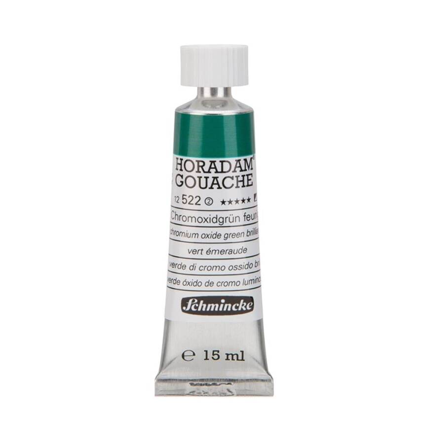 Schmincke Horadam Artist Gouache Paint 15 ml Series 1 520 Helio Green Bluish - 1