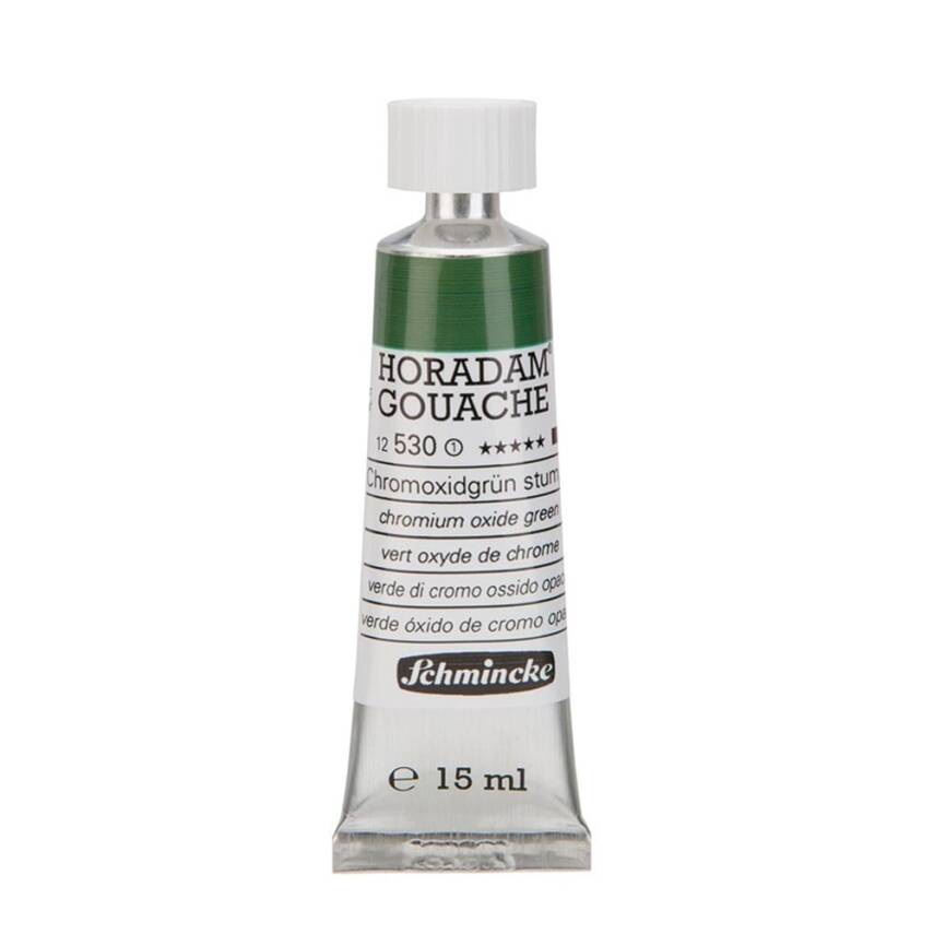 Schmincke Horadam Artist Gouache Paint 15 ml Series 1 530 Chromium Oxide Green - 1