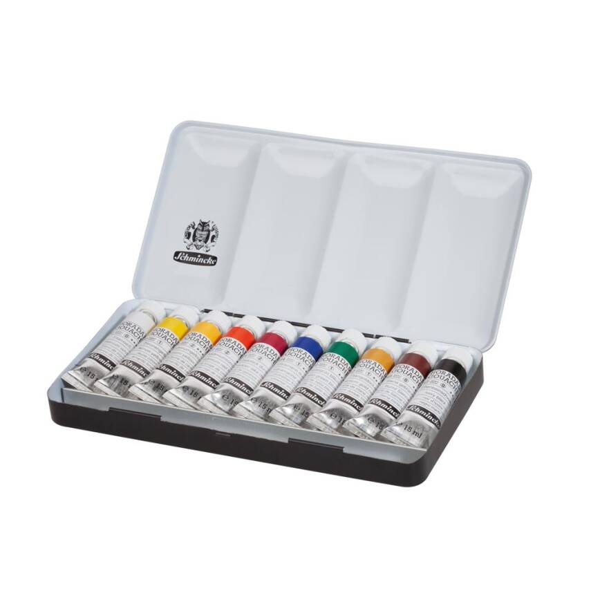 Schmincke Horadam Artist Guaj Metal Kutu Set 10x15 ml - 3