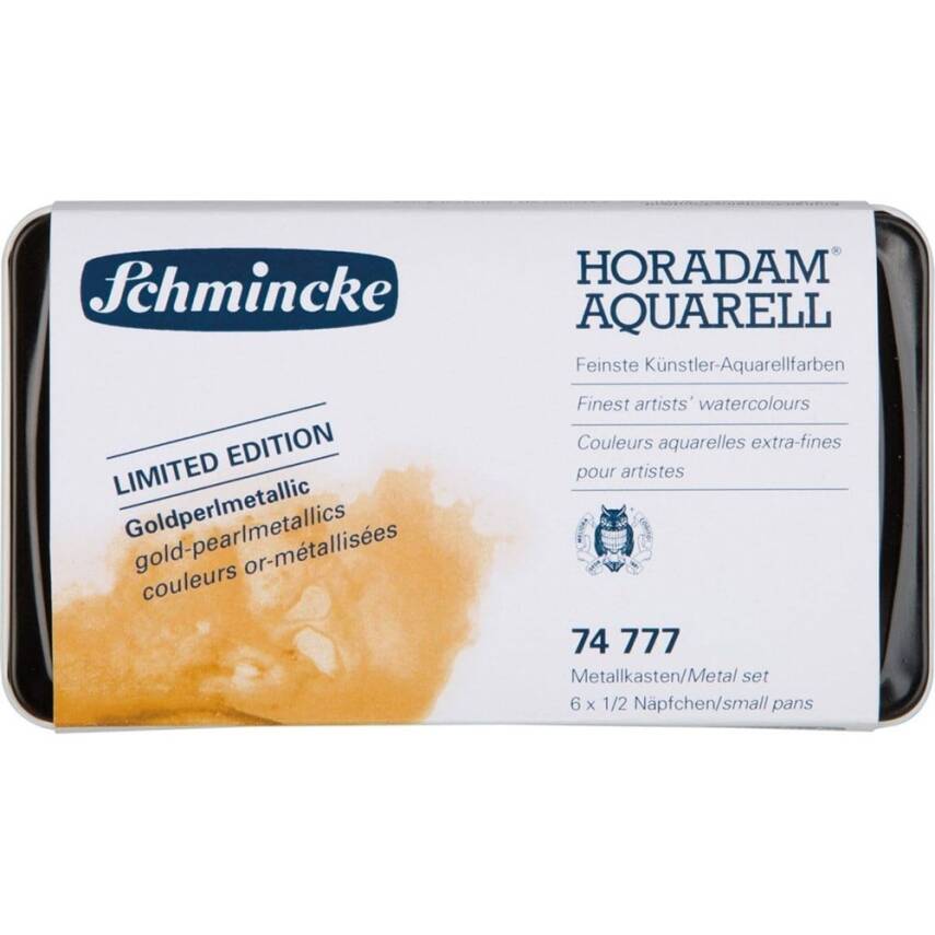 Schmincke Horadam Gilding Watercolor Set of 6 Half Pan - 5