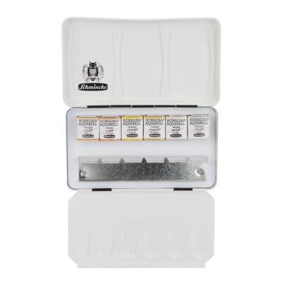 Schmincke Horadam Gilding Watercolor Set of 6 Half Pan - 1