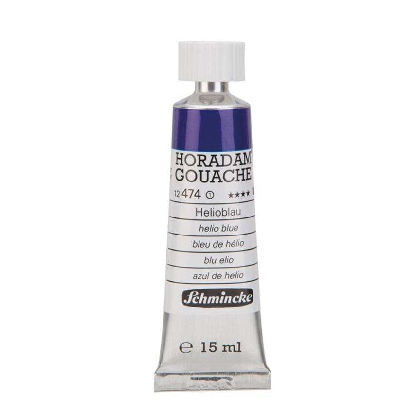 Schmincke Horadam Artist Guaj Boya 15 ml 474 Helio Blue Seri 1  - 1