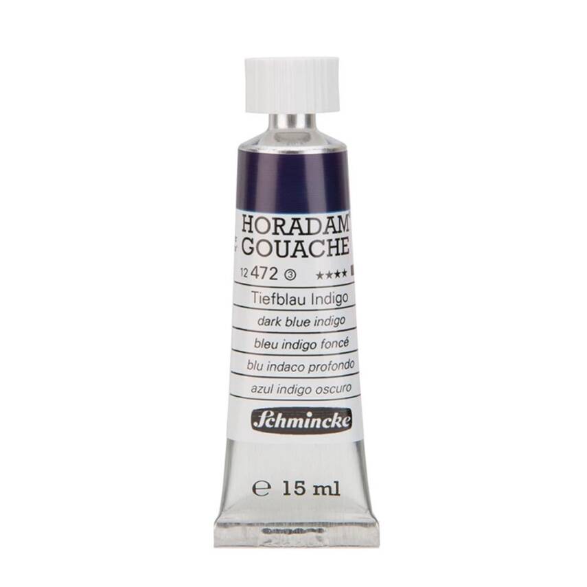Schmincke Horadam Artist Guaj Boya 15 ml 472 Dark Blue Indigo Seri 3  - 1