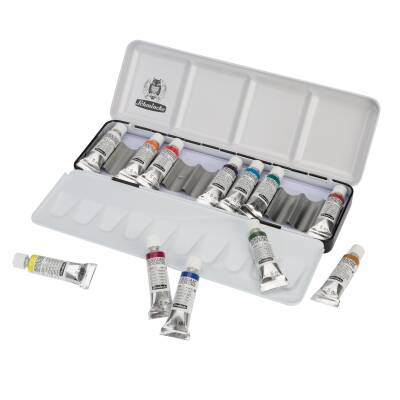 Schmincke Horadam Gouache Boya Seti Metal Kutu 12 x 5 ml 72714 - 3